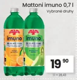 Kubík potraviny Mattoni imuno nabídka