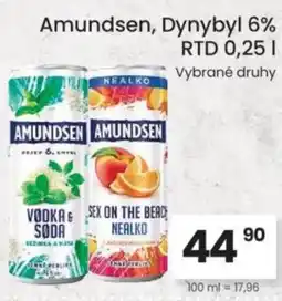 Kubík potraviny Amundsen, Dynybyl 6% RTD nabídka