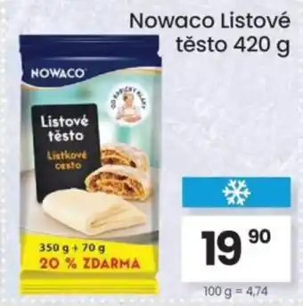 Kubík potraviny NOWACO Listové těsto nabídka