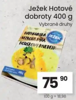 Kubík potraviny Ježek Hotové dobroty nabídka