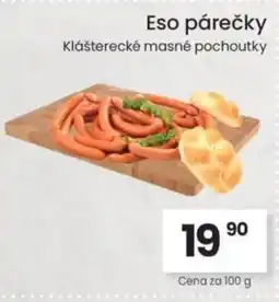 Kubík potraviny Eso párečky nabídka