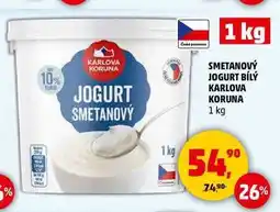 Penny Market SMETANOVÝ JOGURT BÍLÝ KARLOVA KORUNA, 1 kg nabídka