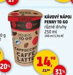Penny Market KÁVOVÝ NÁPOJ PENNY TO GO, 250 ml nabídka