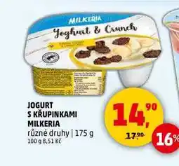 Penny Market JOGURT S KŘUPINKAMI MILKERIA, 175 g nabídka