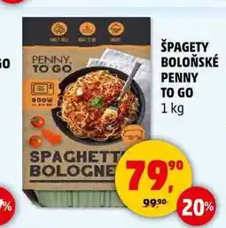 Penny Market ŠPAGETY BOLOŇSKÉ PENNY TO GO, 1 kg nabídka