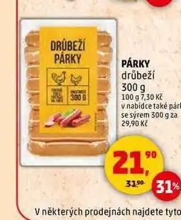 Penny Market DRŮBEŽÍ PÁRKY, 300 g nabídka