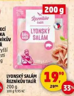 Penny Market LYONSKÝ SALÁM ŘEZNÍKŮV TALÍŘ, 200 g nabídka