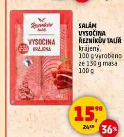 Penny Market SALÁM VYSOČINA ŘEZNÍKŮV TALÍŘ, 100 g nabídka