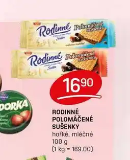 Flop RODINNÉ POLOMÁČENÉ SUŠENKY hořké, mléčné 100 g nabídka