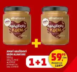 Penny Market JEMNÝ ARAŠÍDOVÝ KRÉM ALLNATURE, 500 g nabídka