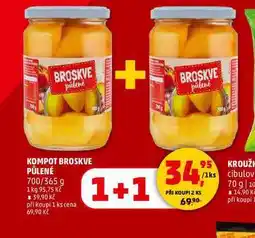 Penny Market KOMPOT BROSKVE PŮLENÉ, 700 g nabídka