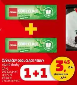 Penny Market ŽVÝKAČKY COOL CLACE PENNY, 14 g nabídka