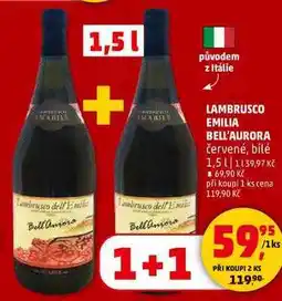 Penny Market LAMBRUSCO EMILIA BELL'AURORA, 1,5 l nabídka