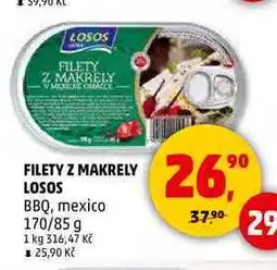 Penny Market FILETY Z MAKRELY LOSOS, 170 g nabídka