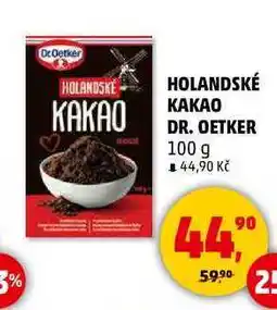 Penny Market HOLANDSKÉ KAKAO DR. OETKER, 100 g nabídka