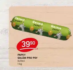 Flop PAPKY SALÁM PRO PSY kuřecí 1 kg nabídka