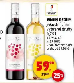 Penny Market VINUM REGUM, 0,75 l nabídka