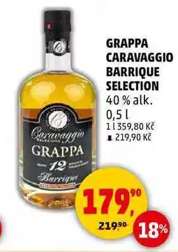 Penny Market GRAPPA CARAVAGGIO BARRIQUE SELECTION, 0,5 l nabídka