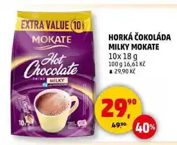 Penny Market HORKÁ ČOKOLÁDA MILKY MOKATE, 10x 18 g nabídka