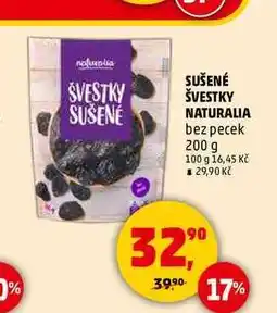 Penny Market SUŠENÉ ŠVESTKY NATURALIA bez pecek, 200 g nabídka