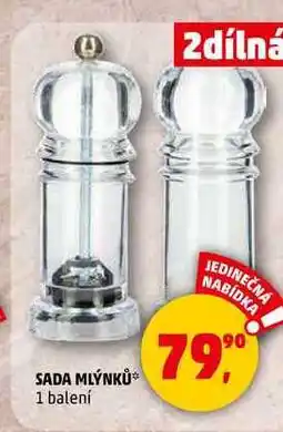 Penny Market SADA MLÝNKŮ, 1 balení nabídka