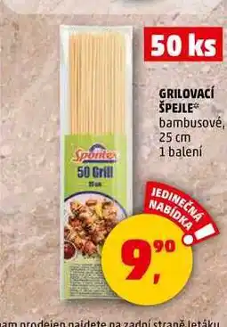 Penny Market GRILOVACÍ ŠPEJLE, 50 ks nabídka