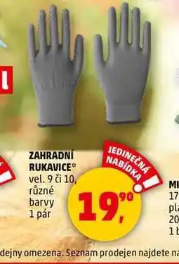Penny Market ZAHRADNÍ RUKAVICE, 1 pár nabídka