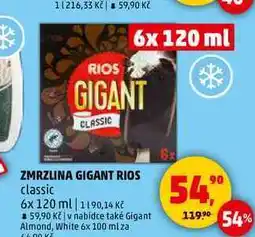 Penny Market ZMRZLINA GIGANT RIOS classic, 6x 120 ml nabídka