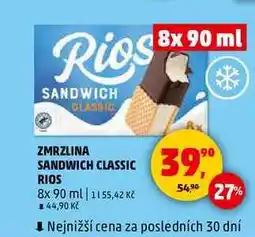 Penny Market ZMRZLINA SANDWICH CLASSIC RIOS, 8x 90 ml nabídka