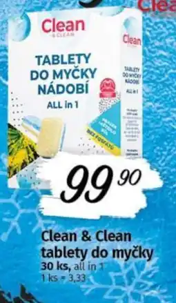 COOP TIP Clean & Clean tablety do myčky nabídka