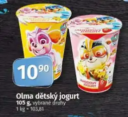 COOP TIP OLMA dětský jogurt nabídka