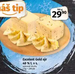 COOP TIP Excelent Gold sýr 48% t. vs. nabídka