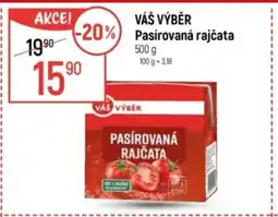 Globus VÁŠ VÝBĚR Pasírovaná rajčata nabídka