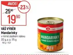 Globus VÁŠ VÝBĚR Mandarinky nabídka