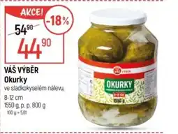 Globus VÁŠ VÝBĚR Okurky nabídka