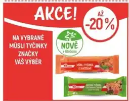 Globus Na vybrané müsli tyčinky značky Váš Výběr nabídka