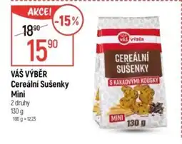 Globus VÁŠ VÝBĚR Cereální Sušenky Mini nabídka