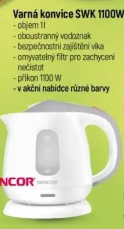 Globus SENCOR Varná konvice SWK 1100WH nabídka