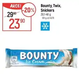 Globus Bounty, Twix, Snickers nabídka