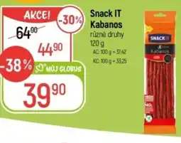 Globus Snack IT Kabanos nabídka