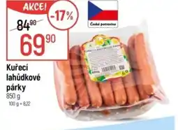 Globus Kuřecí lahůdkové párky nabídka