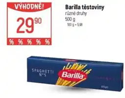 Globus Barilla těstoviny nabídka
