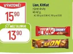 Globus Lion, KitKat nabídka