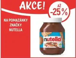 Globus Na pomazánky značky Nutella nabídka