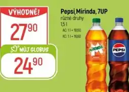 Globus Pepsi, Mirinda, 7UP nabídka
