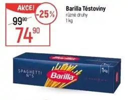 Globus Barilla Těstoviny nabídka