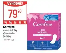 Globus Carefree dámské vložky nabídka