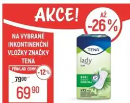 Globus Na vybrané inkontinenční vložky značky Tena nabídka