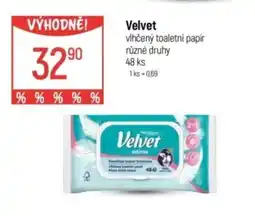 Globus Velvet vlhčený toaletní papír nabídka