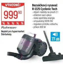 Globus Bezsáčkový vysavač R-1225 Cyclonic Tech nabídka